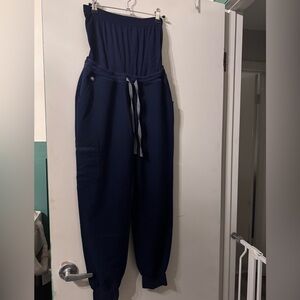 Navy Blue Figs Zamora Maternity Jogger Scrub Pants